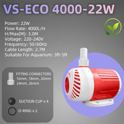 VenusAqua Water Pump Energy Saving Aquarium Fish Pam Akuarium (ECO3000/ECO4000/ECO9000) Venus Aqua