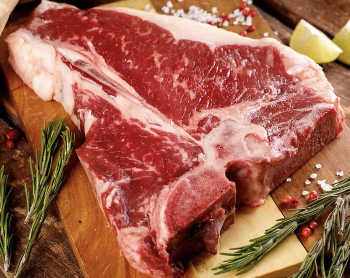 Grass Fed Angus Beef T-Bone Steak