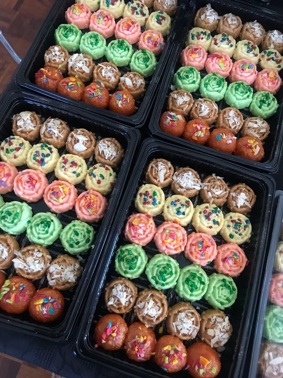 Assorted Black Tray Mixed Sweetmeats (Mithai) 24 pieces Range 2