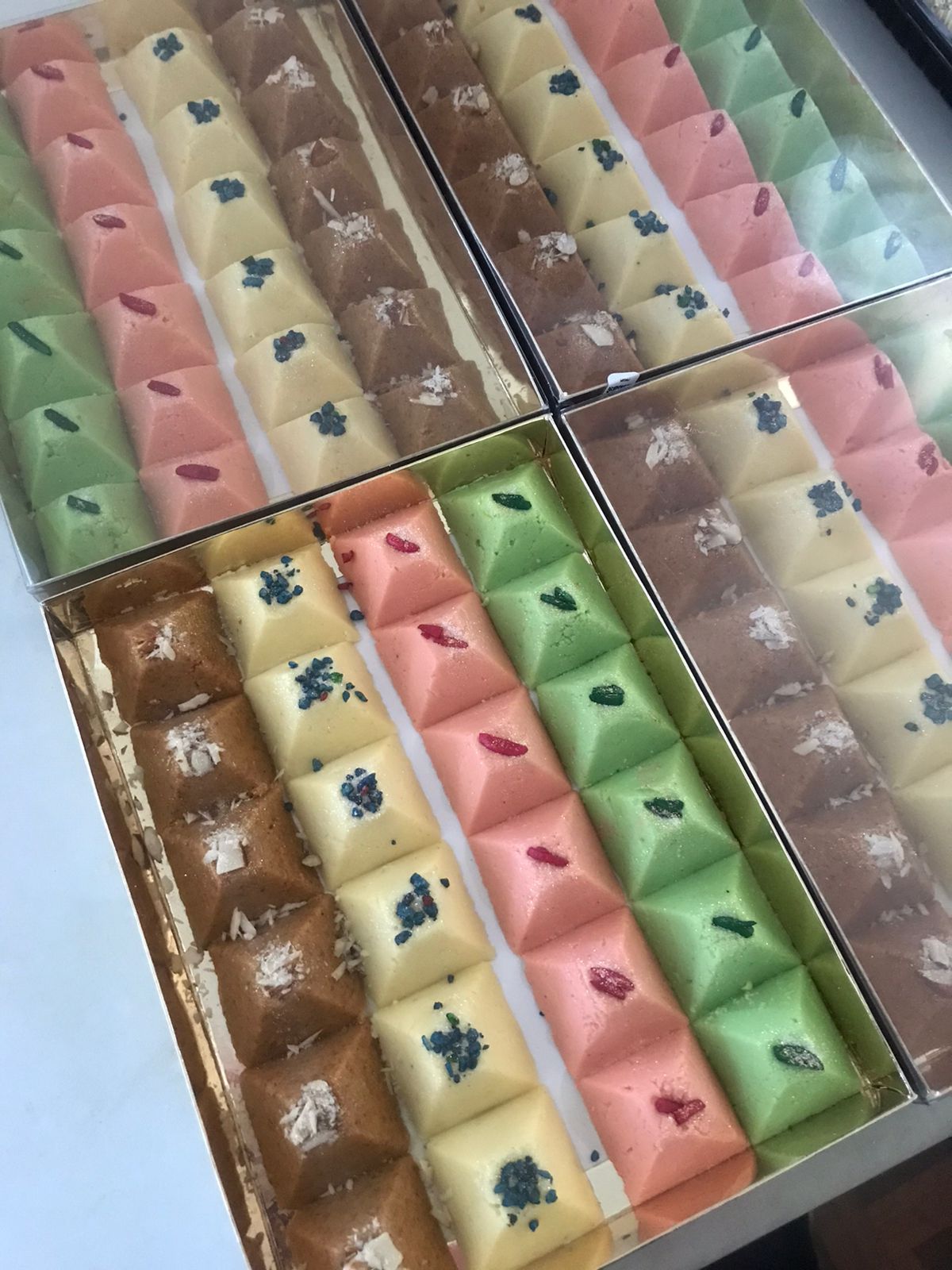 Pyramid Mixed Sweetmeats Gift Box (Mithai) 24 pieces_0