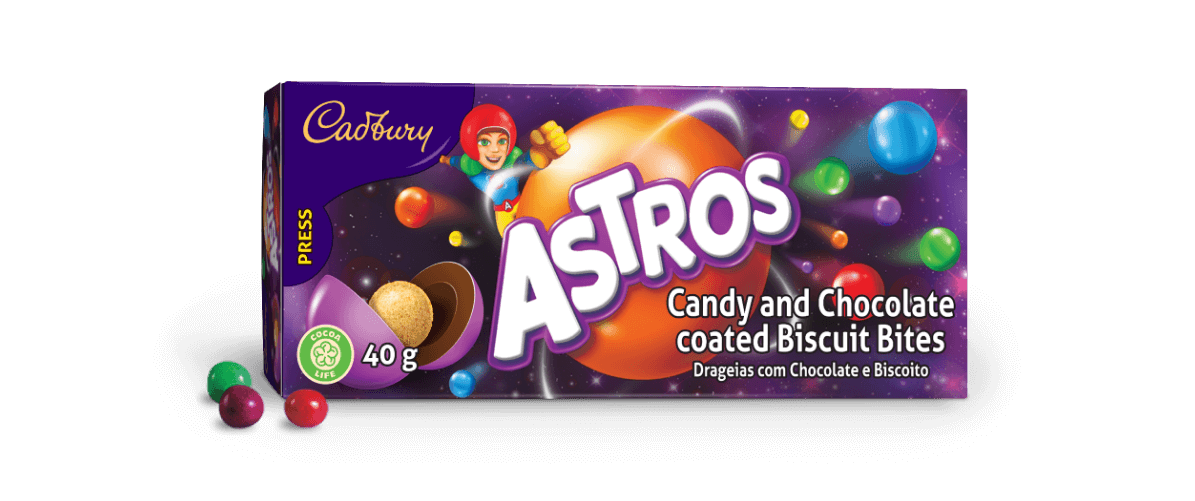 Cadbury Astros Candy and Chocolate Coated Biscuits Bites 40g_0
