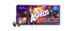 Cadbury Astros Candy and Chocolate Coated Biscuits Bites 40g