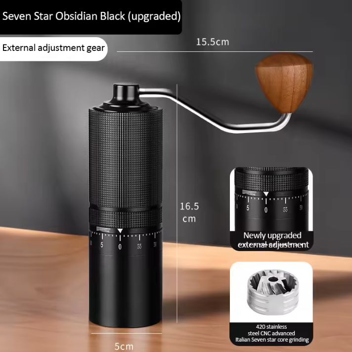 Hand Coffee Grinder | 7-Spoke Conical Burr