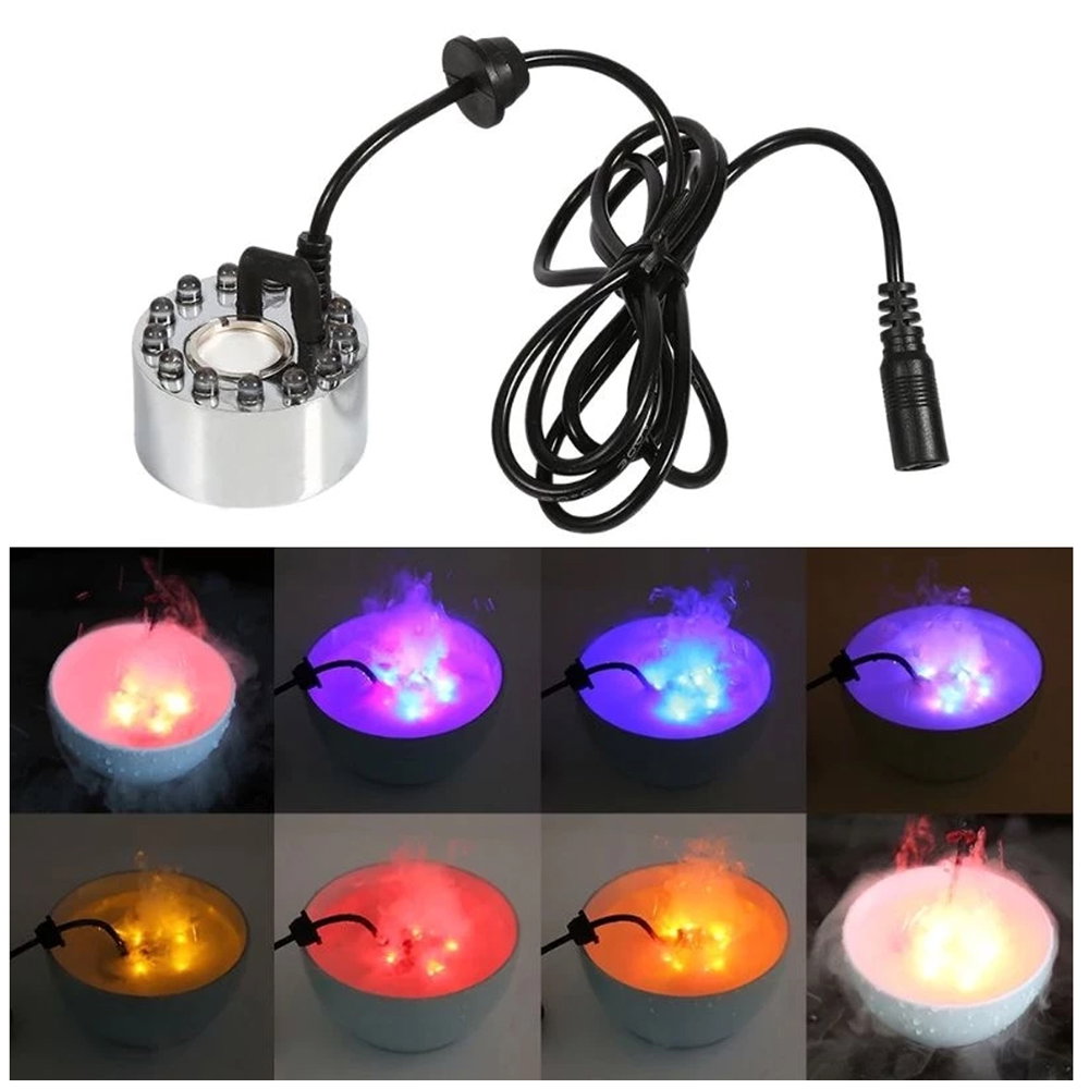 SOBO Mist Maker Aquarium Fogger 12 LED Ultrasonic Atomizer super big mist machine humidifier diffuser_4