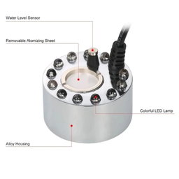 SOBO Mist Maker Aquarium Fogger 12 LED Ultrasonic Atomizer super big mist machine humidifier diffuser