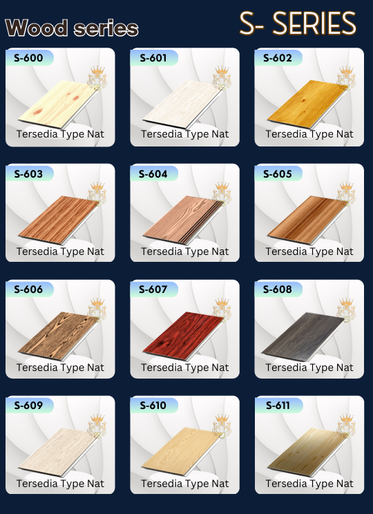 Plafon PVC Hot Stamping Wood Series