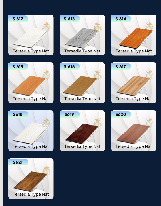 Plafon PVC Hot Stamping Wood Series_1