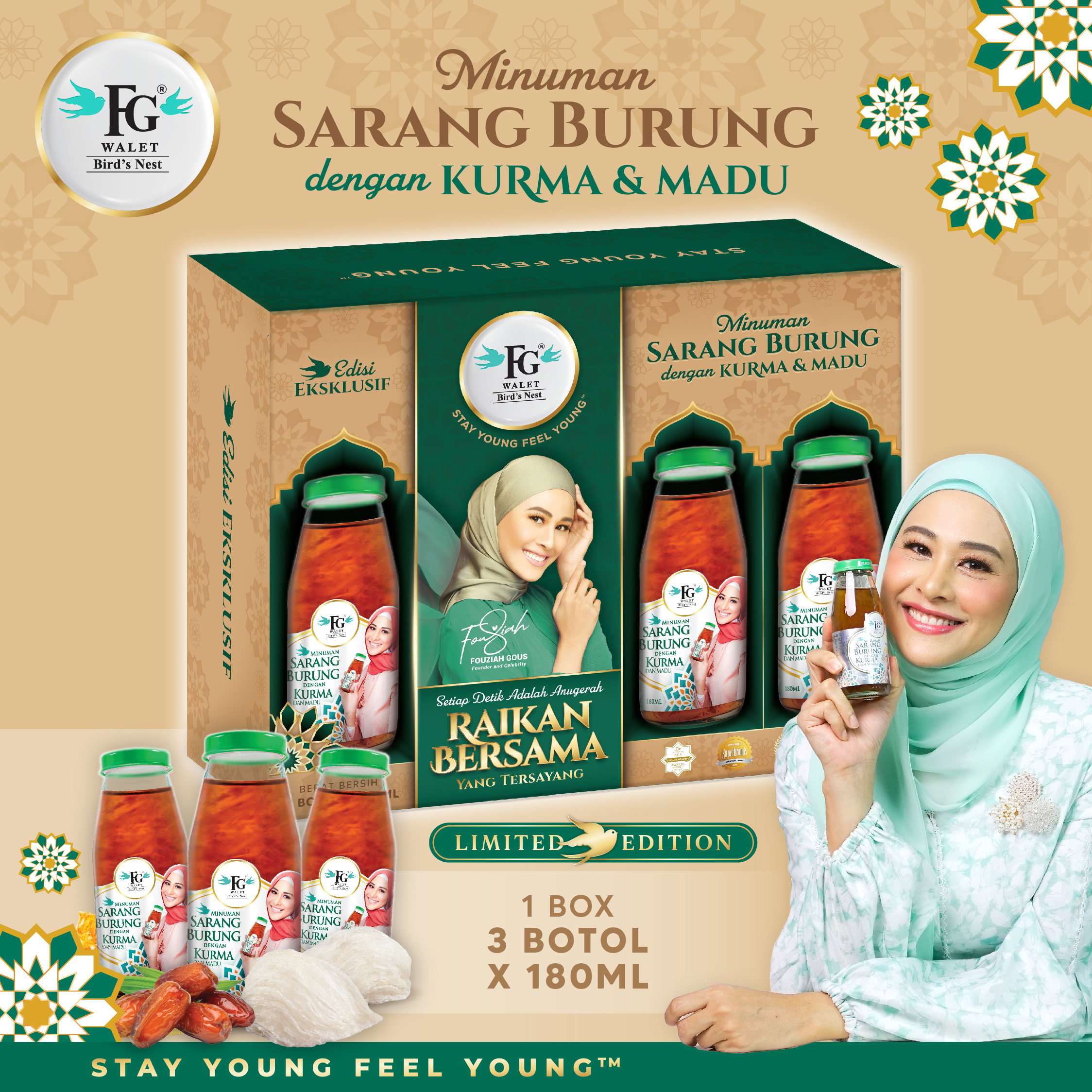 Bird's Nest Drink (with Kurma & Honey)