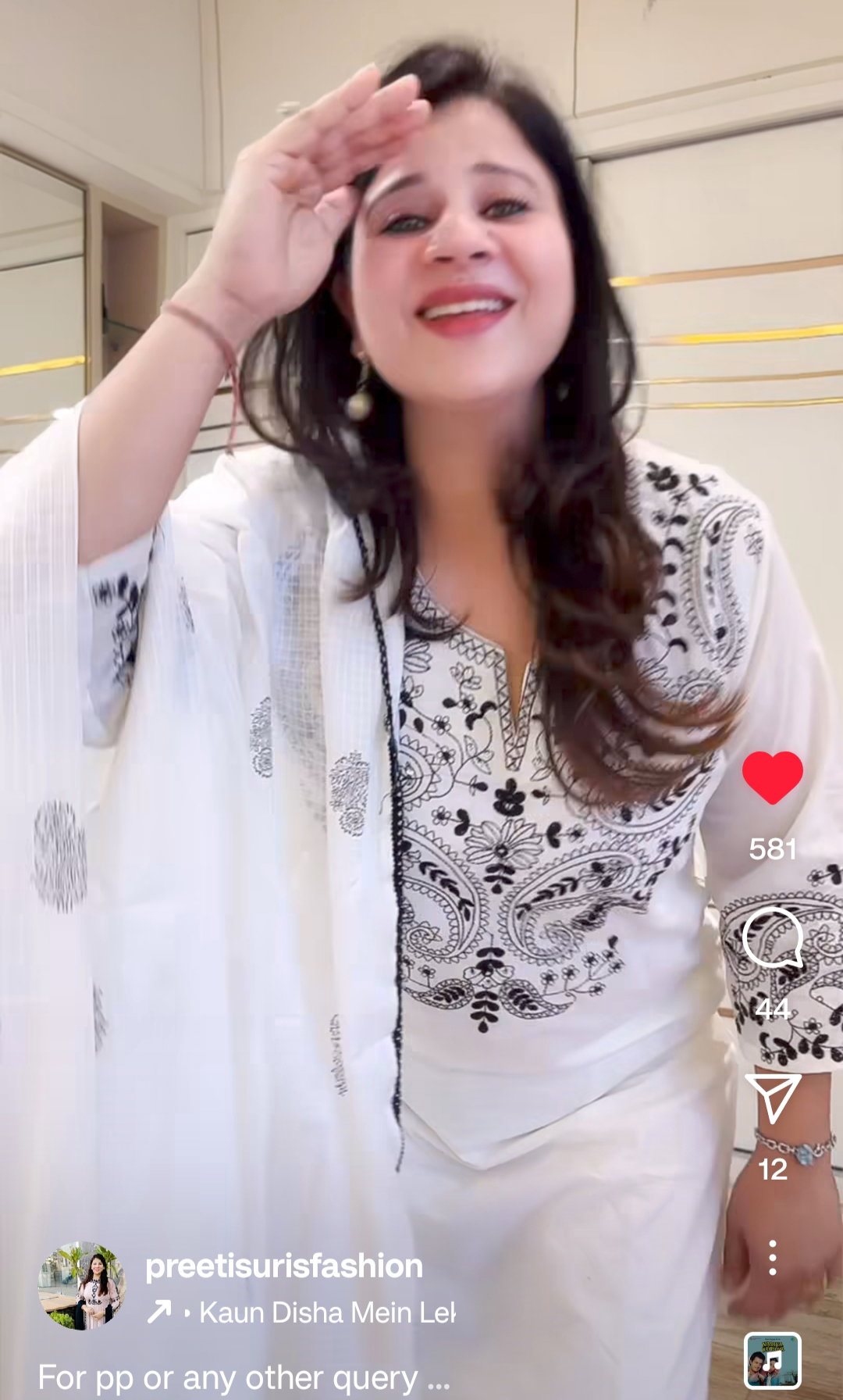 White Embroidered Suit D.No. 574_5