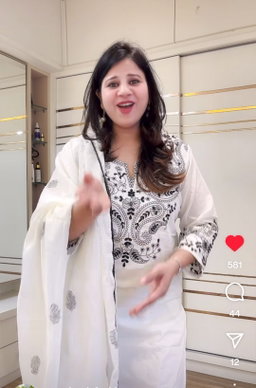 White Embroidered Suit D.No. 574