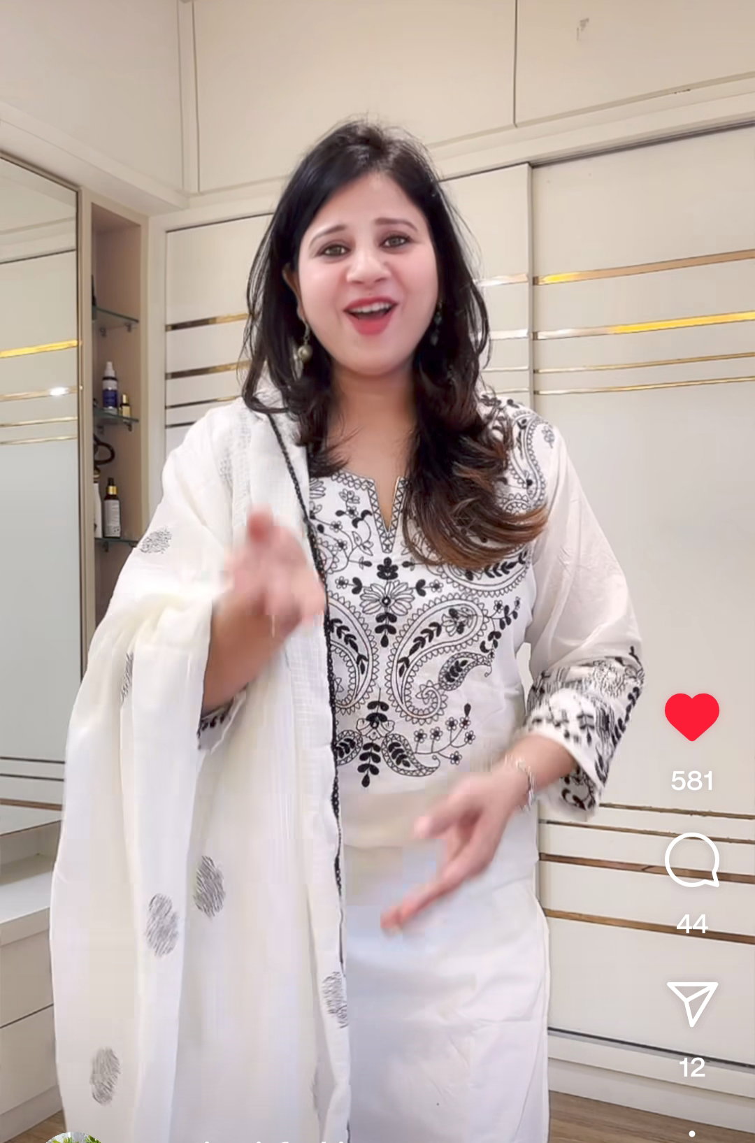 White Embroidered Suit D.No. 574_6