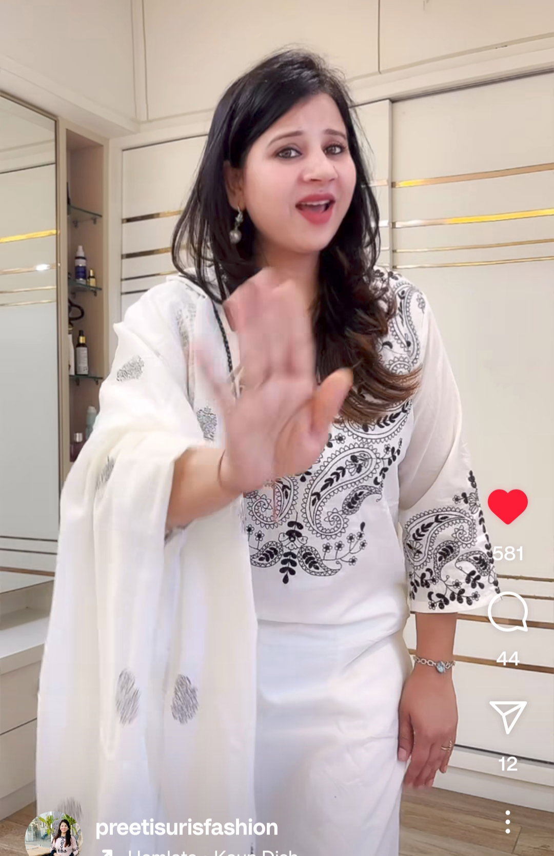 White Embroidered Suit D.No. 574_2
