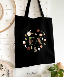 Embroidered totebag