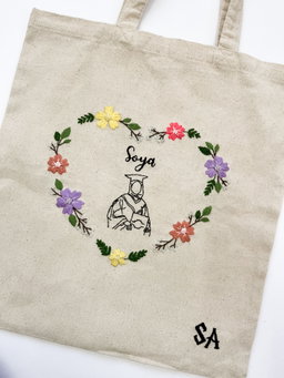 Embroidered totebag