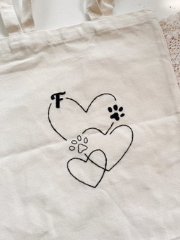 Embroidered totebag