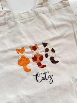 Embroidered totebag