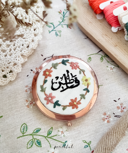 Embroidered Pocket Mirror