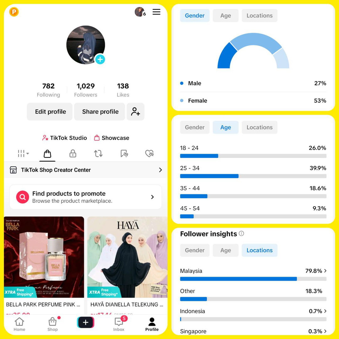 Acc TikTok 1K