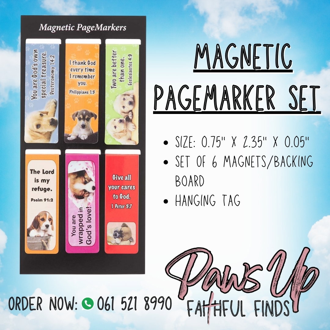 Magnetic Pagemarks Set (Pet Themed)