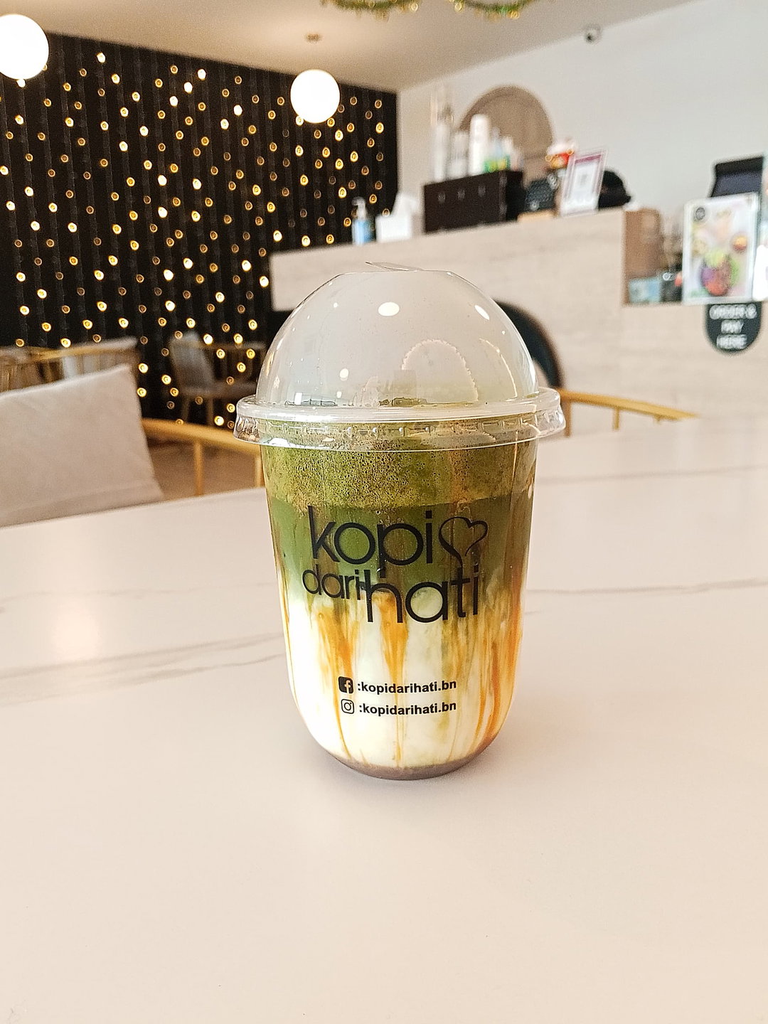 Caramel Matcha Latte