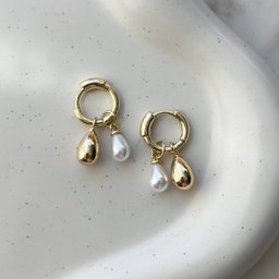 Double Charm Hoops