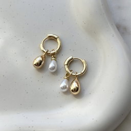 Double Charm Hoops