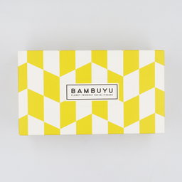 Bambuyu Facial Tissues Rectangle 90 sheets, 3Ply, 100% Bamboo, Yellow