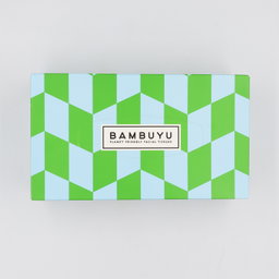 Bambuyu Facial Tissues Rectangle - 90 sheets, 3Ply, 100% Bamboo - Green