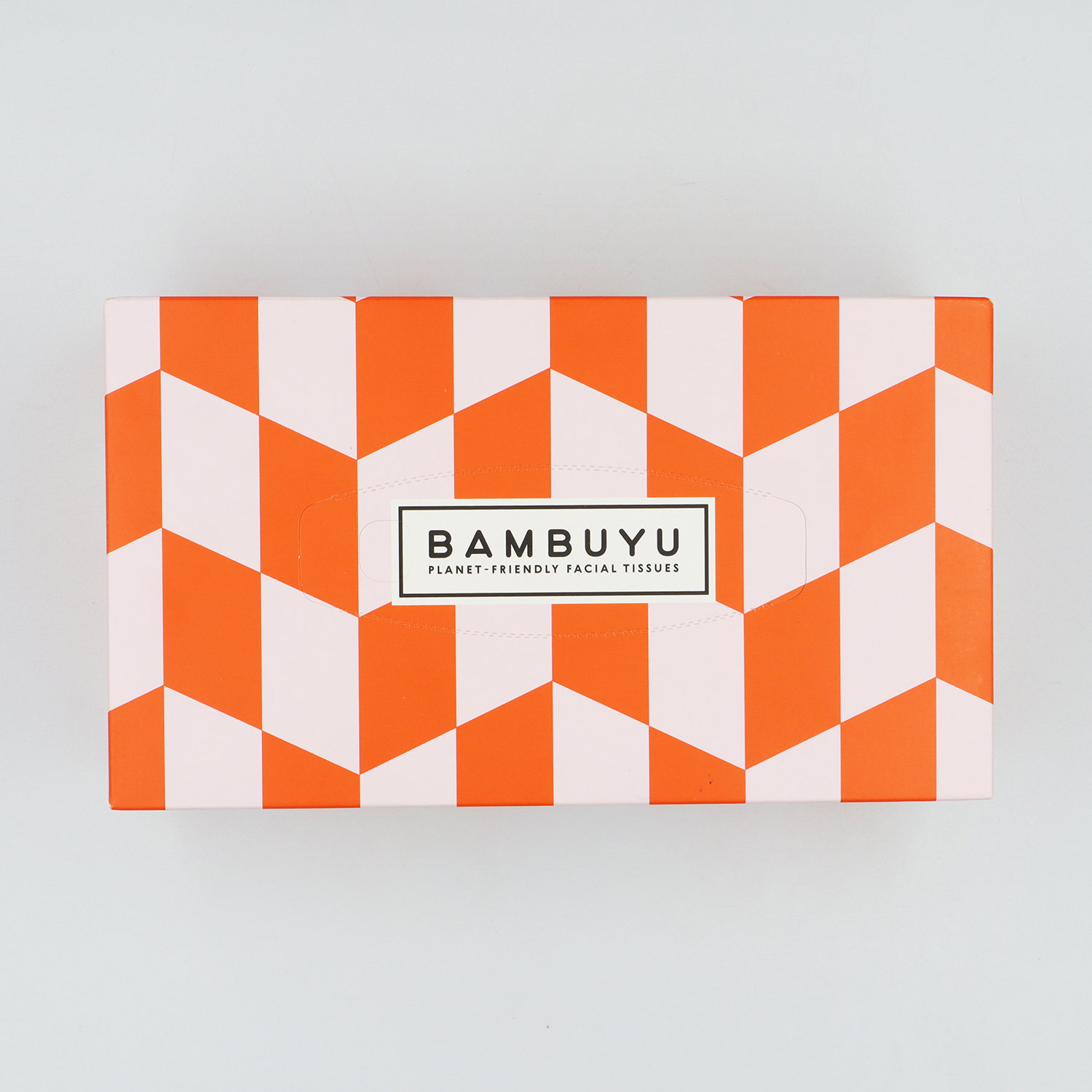 Bambuyu Facial Tissues Rectangle - 90 sheets, 3Ply, 100% Bamboo - Orange_0