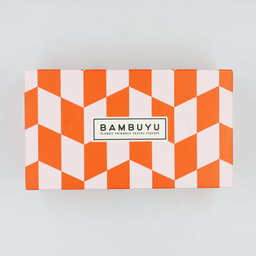 Bambuyu Facial Tissues Rectangle - 90 sheets, 3Ply, 100% Bamboo - Orange