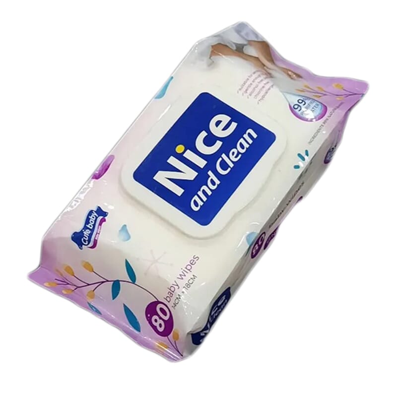 Nice And Clean Wet Baby Wipes 80 Pc