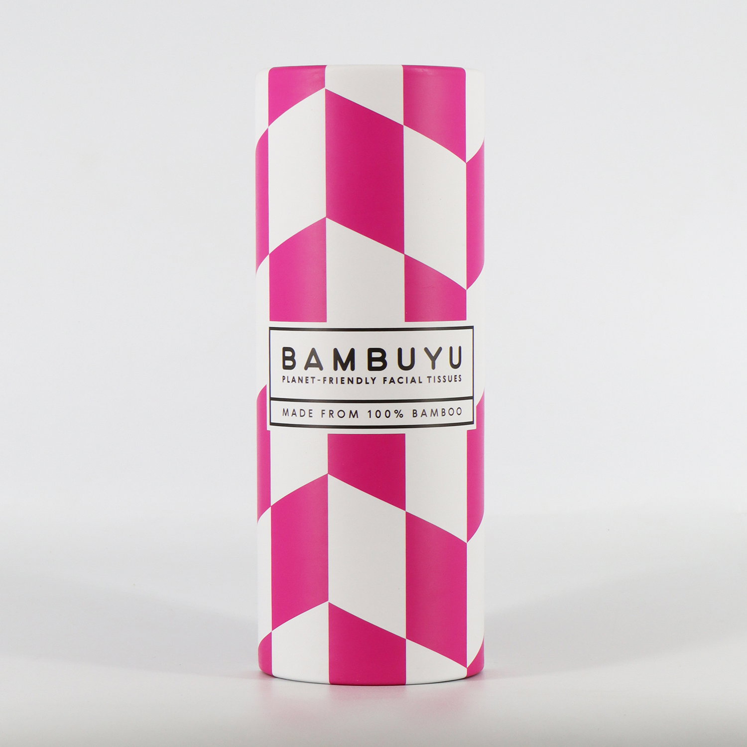Bambuyu Facial Tissues Tube - 50 sheets, 3Ply, 100% Bamboo, Pink_0
