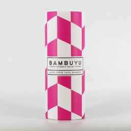 Bambuyu Facial Tissues Tube - 50 sheets, 3Ply, 100% Bamboo, Pink