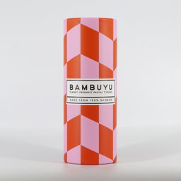 Bambuyu Facial Tissues Tube - 50 sheets, 3Ply, 100% Bamboo, Orange