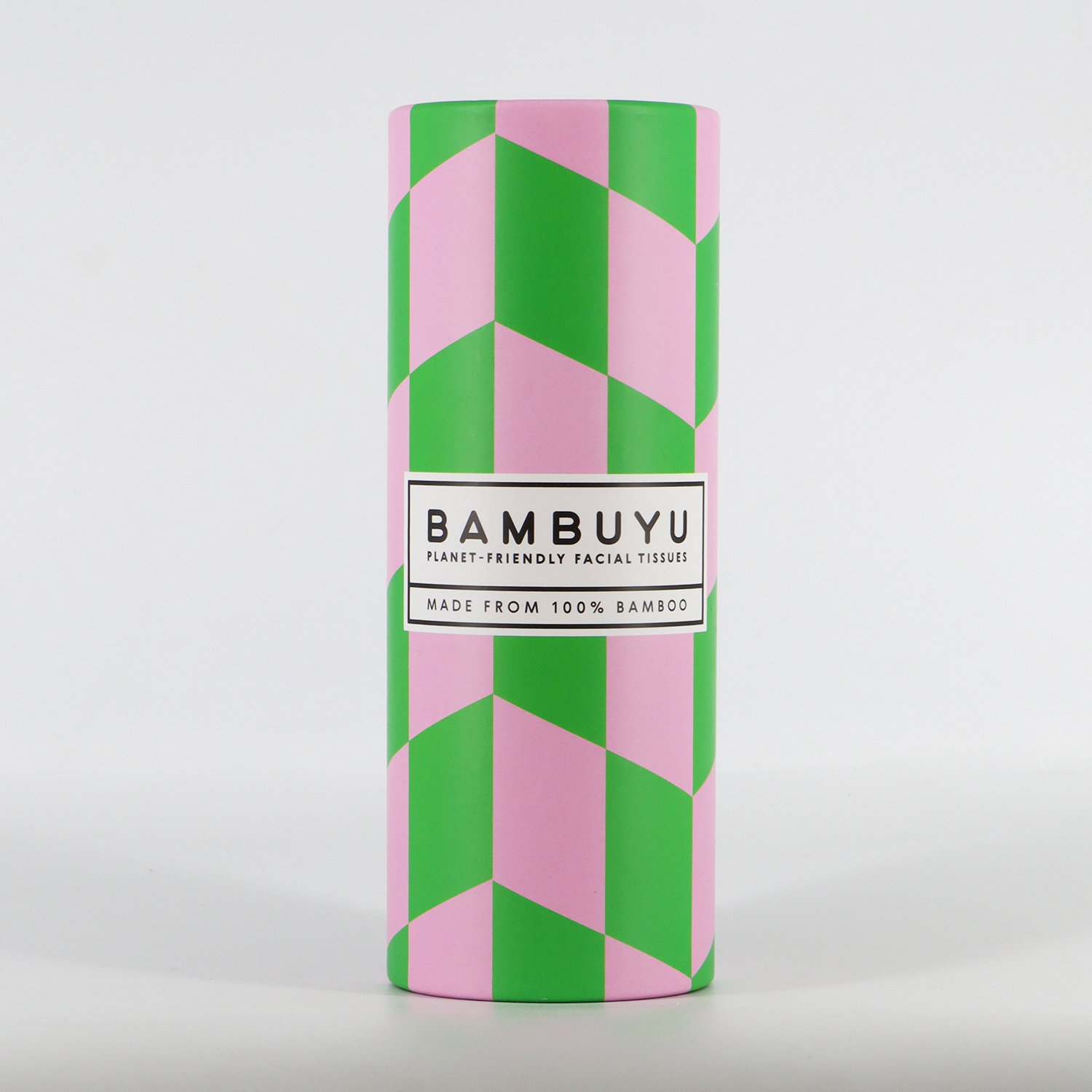 Bambuyu Facial Tissues Tube 50 sheets, 3Ply, 100% Bamboo, Green_0
