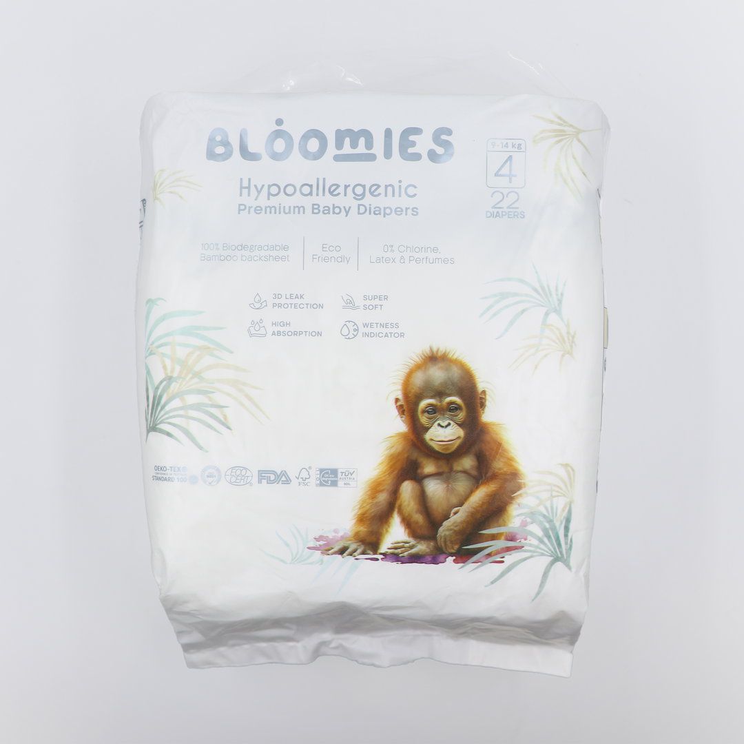 Bloomies Diapers Size 4, 22's Open Diaper (1x6x22cm)