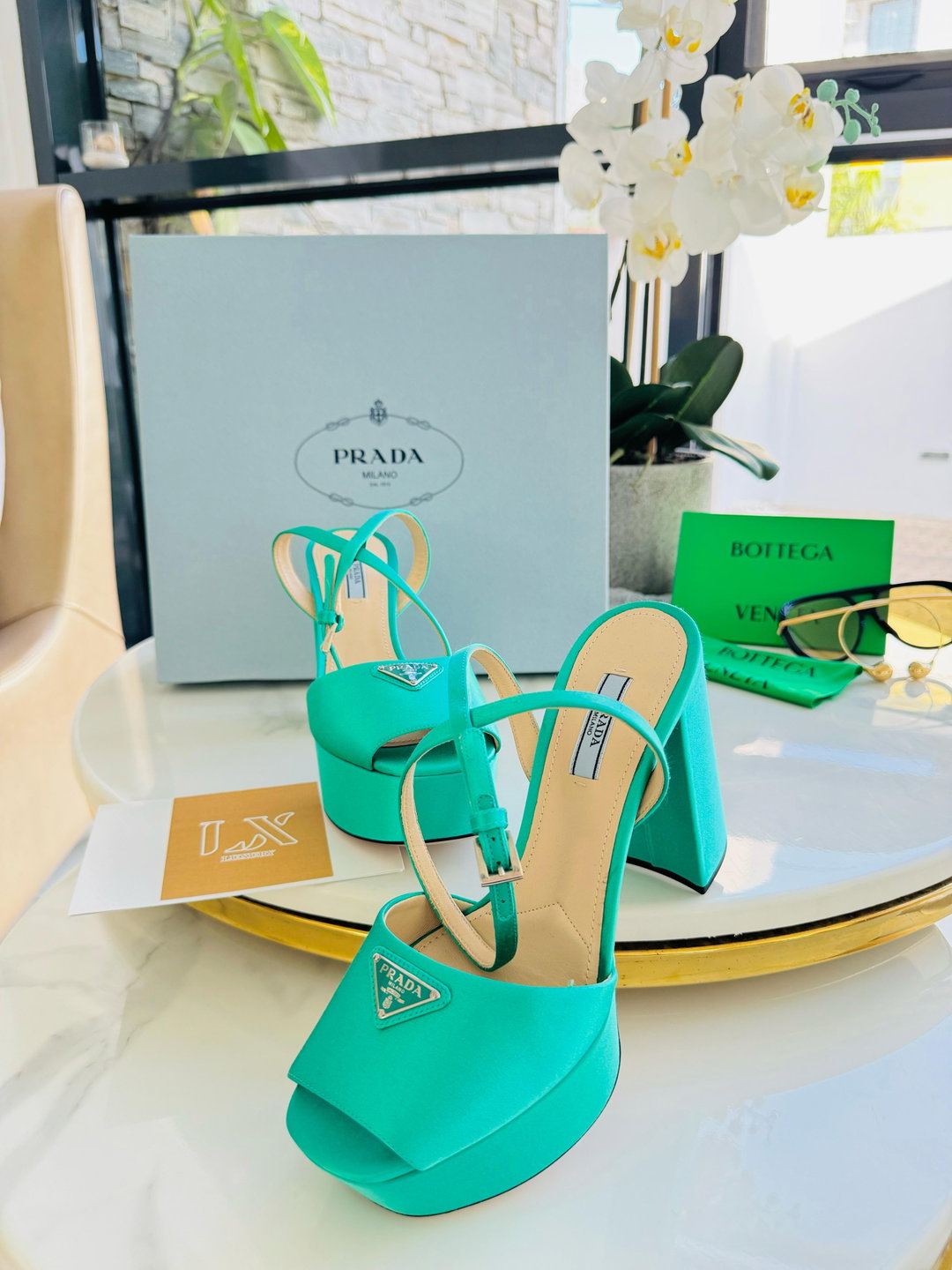 Plataformas Prada - verdes
