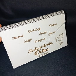 Personalizirana drvena čestitka