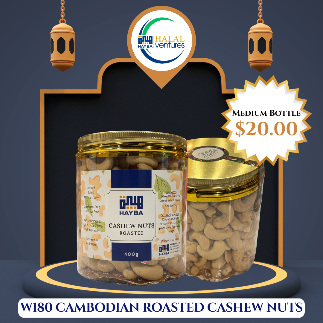 W180 ROASTED Cashew Nuts (Medium)