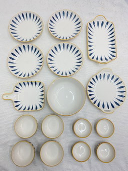16 PCS CERAMIC DISH SET