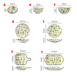16 PCS CERAMIC DISH SET