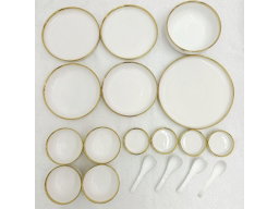 18 PCS CERAMIC DISH SET