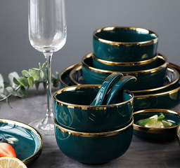 18 PCS CERAMIC DISH SET