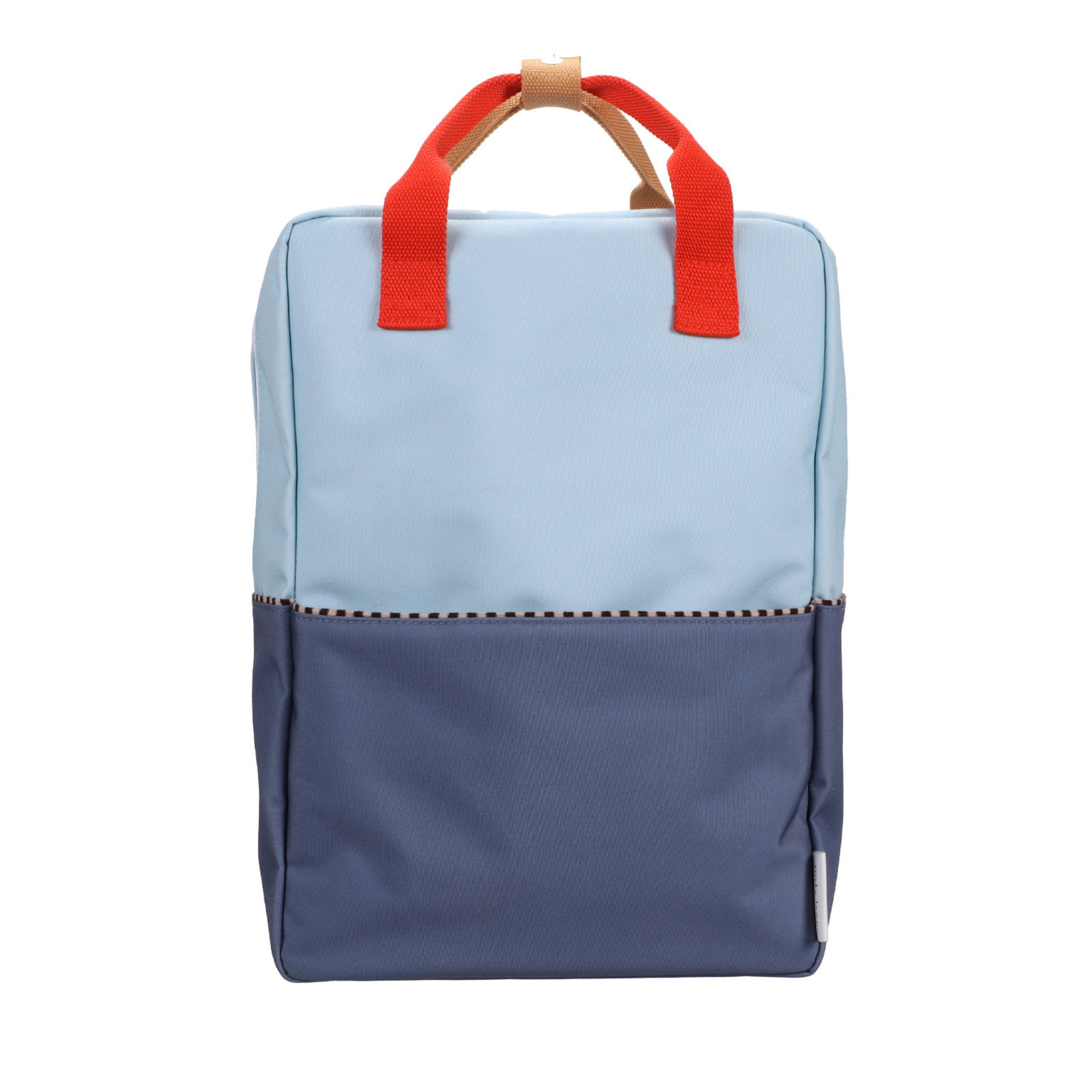 Zissou blue colourblock backpack - large_0