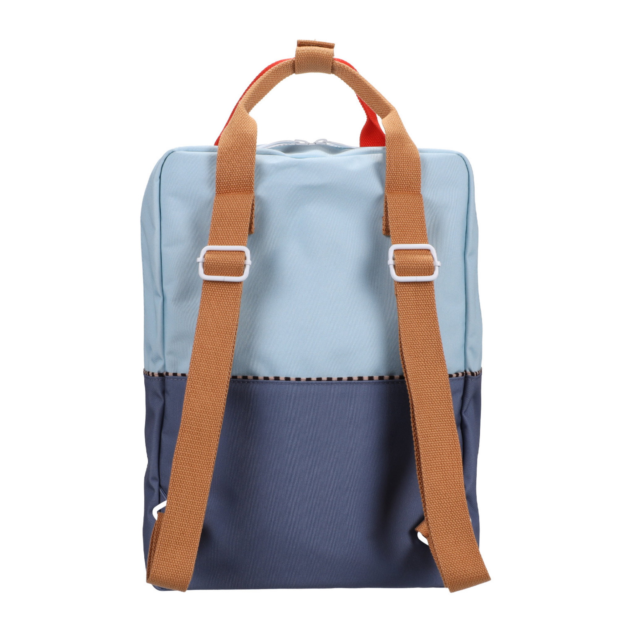 Zissou blue colourblock backpack - large_3
