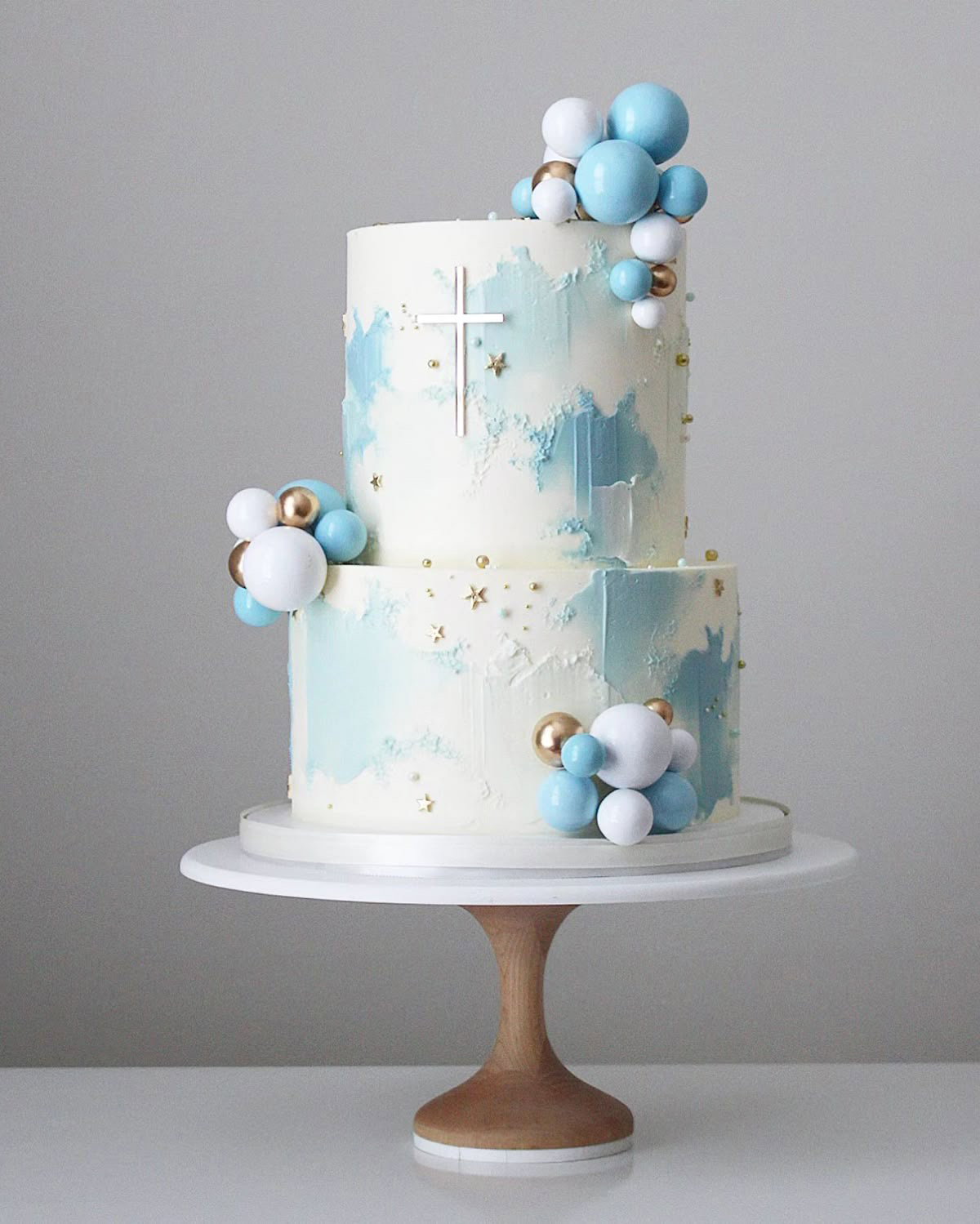2 tiered Whipped cream Cakes.  _3