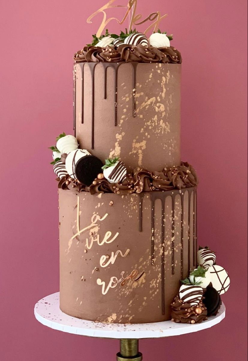 2 tiered Whipped cream Cakes.  _2
