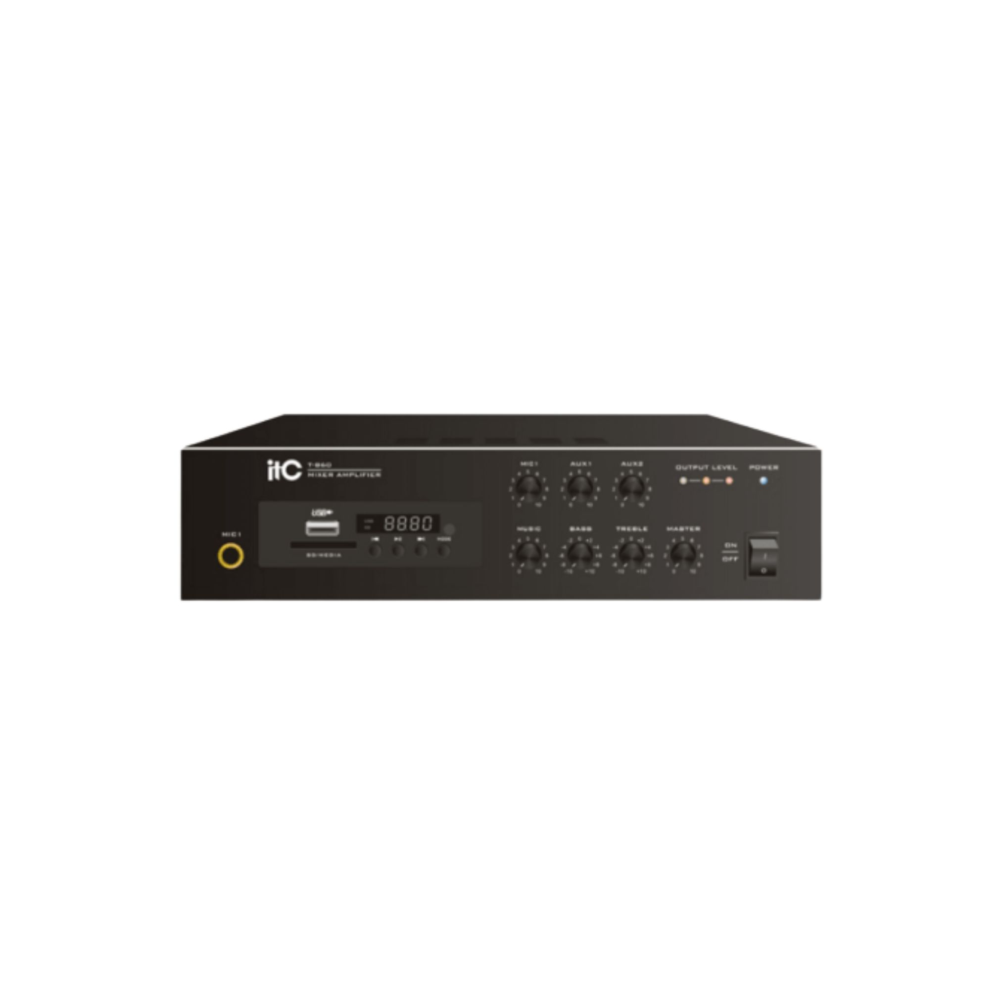 T-B120 ITC Amplifier 120W, 70V/100V, amplifier built-in MP3/TUNER/BLUETOOTH_0