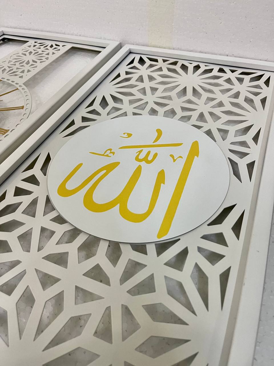 CLOCK WALL DECORATION ALLAH MUHAMMAD AAM01 (3 PC)_4