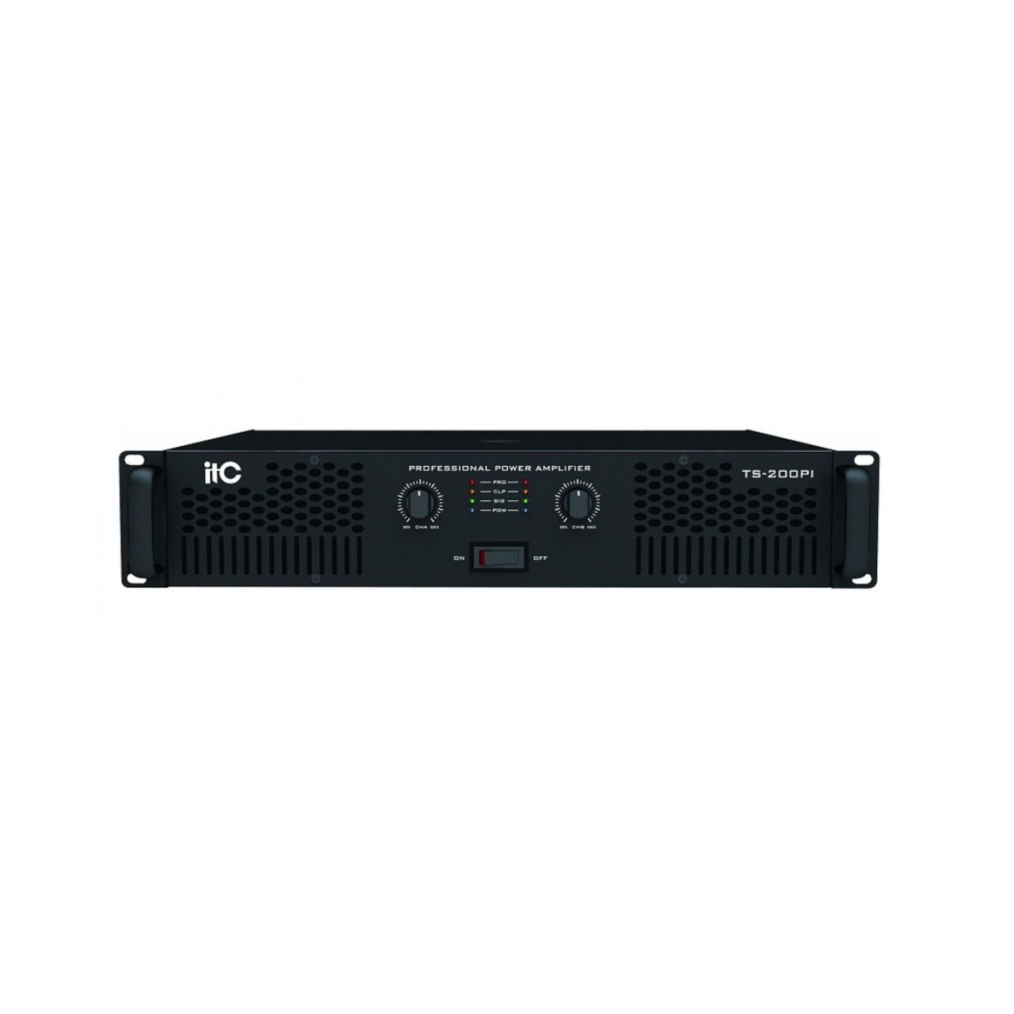 TS-350PI ITC Professional Stereo Amplifier, 2×350W@8Ω, with bridge, stereo, parallel selector and1.44V,1V,0.775V selector_0
